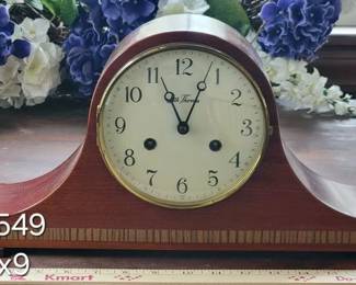 Seth Thomas inlaid mantle clock