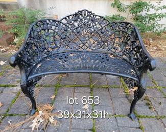 Cast iron loveseat
