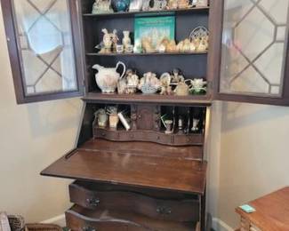 Vintage secretary  collectibles and decor