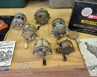 Vintage fishing reels