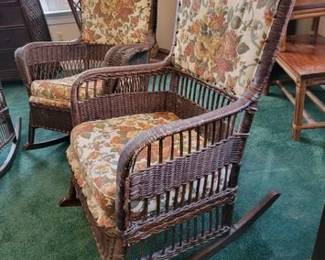 1930 President's-style rattan rockers