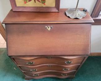 Mahogany secretary desk