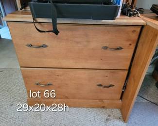 Two drawer filing cabinet