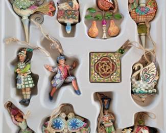 Jim Shore 12 Days of Christmas ornaments