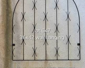 Iron wall hanging and planter basket