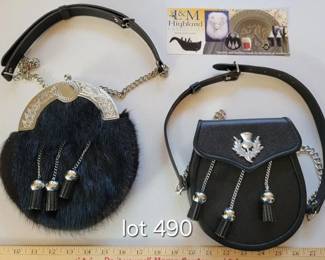 Two new in box Scottish sporran