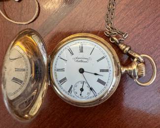 Pocket Watch collection, Waltham, Elgin, some running, some for parts, Masonic FOB, 14K gold
