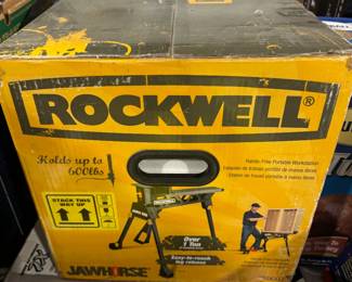 NIB lawnmowers, tools, cookers, parts washer...rolling storage racks 