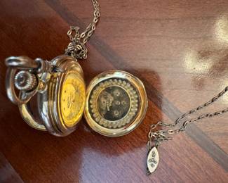 Pocket Watch collection, Waltham, Elgin, some running, some for parts, Masonic FOB, 14K gold