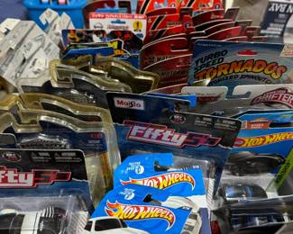 Vintage collectibles, Japanese friction cars, Minichamps 1:18 scale Cadillacs NIB, Structo, Buddy L, Matchbox, Lesney