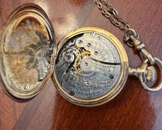 Pocket Watch collection, Waltham, Elgin, some running, some for parts, Masonic FOB, 14K gold