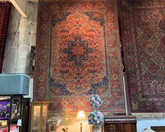 estate rugs, two room size Karastan, hand loomed wool, runners 