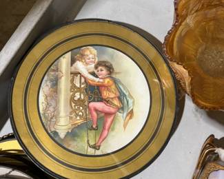 assorted flue covers, vintage advertising calendars