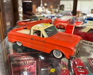 Vintage collectibles, Japanese friction cars, Minichamps 1:18 scale Cadillacs NIB, Structo, Buddy L, Matchbox, Lesney, Ford Falcon