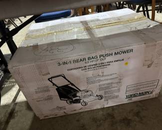 NIB lawnmowers, tools, cookers, parts washer... 