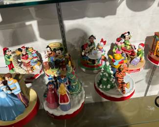 Walt Disney music boxes, Walt Disney Christmas villages, Christopher Radko ornaments, Disney ornaments