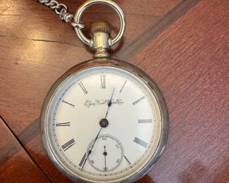 Pocket Watch collection, Waltham, Elgin, some running, some for parts, Masonic FOB, 14K gold