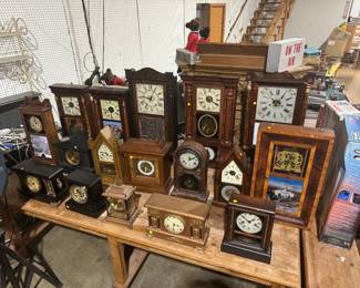 clock collection, some work...some don't