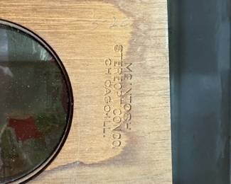 antique magic lantern collection, German magic lanterns, electric magic lanterns, different size magic lantern slides