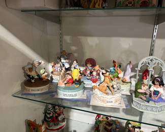 Walt Disney music boxes, Walt Disney Christmas villages, Christopher Radko ornaments, Disney ornaments