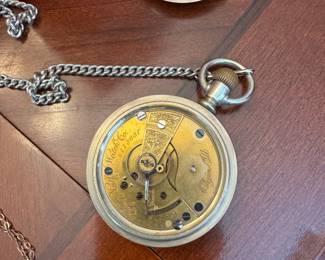 Pocket Watch collection, Waltham, Elgin, some running, some for parts, Masonic FOB, 14K gold