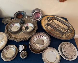 Silver plated trays and more 