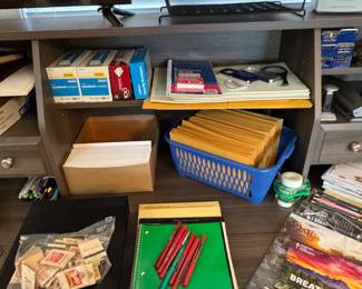 Lots of office supplies 