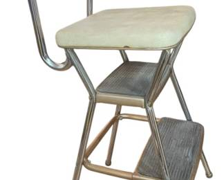 Mid Century Cosco Flip Up Step Stool Chair 
