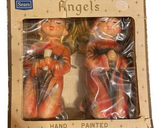 Vintage Sears Hand Painted Angels 