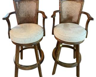 Mid Century Modern Swivel Bar Stools 
