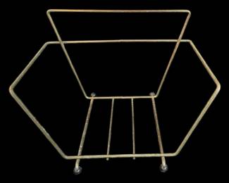 Vintage Mid Century Modern Metal Magazine 