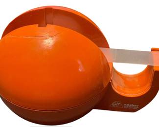 Vintage Orange Ball Tape Dispenser MCM M 