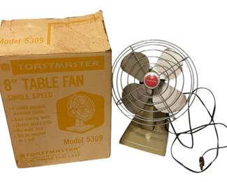 Toastmaster 8 inch Table Fan 