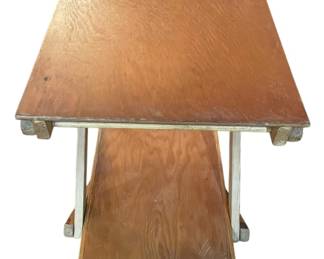 Two Tier Collapsible Wood Table 