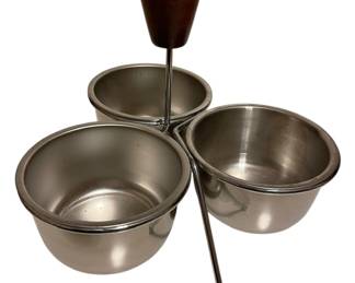 Midcentury Modern Stainless Sauce Caddy 