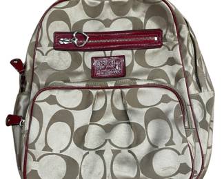 Authentic Coach Monogram Backpack 
