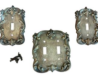 Vintage Fleur De Lis 1970s Wall Plates 