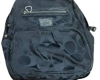 Black Monogram Coach Backpack 