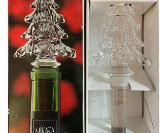 Mikasa Christmas Tree Bottle Stopper 