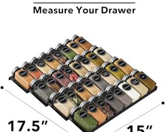 NEW SpaceAid Spice Drawer Organizer 