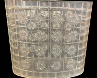 Acrylic Clear MidCentury Bathroom Trash Can 