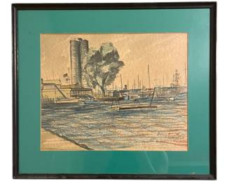 Framed signed in corner 1969 