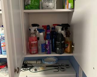 Cupboards full of Cleaning Products - Many Brand New