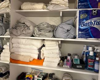 Bath Essentials including New Towels, Sheets