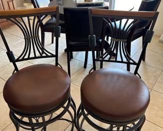 We have 4 of these classy swivel bar stools 