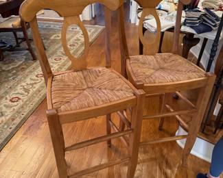 Pair bar chairs
