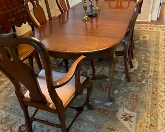 Dining room table and chairs
