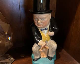 Churchill figure with top hat
