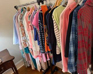 Lots of designer clothing