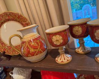 Large Set of hand made stoneware